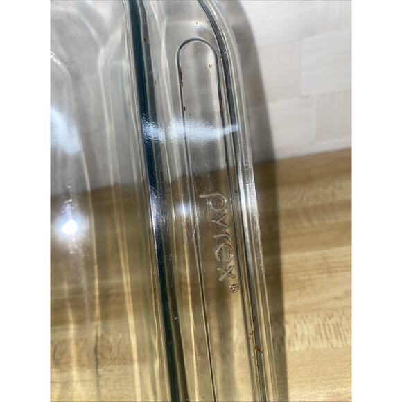 Vintage PYREX #2233 Clear Glass 13x9x2 3Qt Casserole/Baking Dish Made In USA - Picture 4 of 7